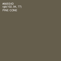 #665E4D - Pine Cone Color Image